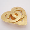 Chanel CC logo heart Gold-plated