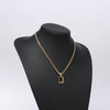 Secondhand Christian Dior CD Pendant Necklace Gold-plated