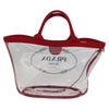 Secondhand Prada Logo Tote Transparent Plastic Accessories