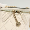 Chanel CC Round Vanity Case with Chain Quilted Lambskin
