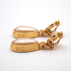 Secondhand Chanel CC Teardrop Earrings Metal with Faux
