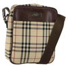 Secondhand Burberry Zip Messenger Bag Nova check Canvas and