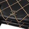 Chanel Surpique Compartment Tote Quilted Leather