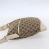 Secondhand Gucci Zip Messenger Bag GG Canvas with Perforated