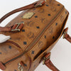 Secondhand MCM Visetos logogramme Handbag Canvas and