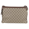 Gucci Ophidia Zip Shoulder Bag GG Coated Canvas