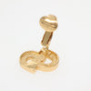 Secondhand Christian Dior CD Button Clip-On Earrings