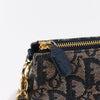 Christian Dior Vintage Saddle Bag Diorissimo Canvas