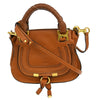Secondhand Chloe Marcie Satchel Brown Leather Bags