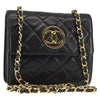 Chanel Vintage Square Flap Shoulder Bag Quilted Patent