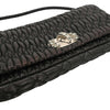 Secondhand Miu Miu Crystal Full Flap Shoulder Bag Printed Calf Hair and Matelasse