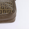 Fendi Vintage Zip Crossbody Bag Zucchino Canvas