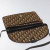 Christian Dior Vintage Trotter Shoulder Bag Embroidered Diorissimo Canvas