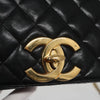 Chanel Full Flap Shoulder Bag Embossed Quilted Calfskin