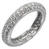 Secondhand Cartier Mimi Full Pave Band Ring Platinum with Diamonds