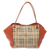 Secondhand Burberry Canterbury Panels Tote Haymarket Coated Canvas and