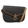 Christian Dior Vintage Honeycomb Flap Crossbody Bag Coated Canvas