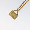 Chanel Flap Bag Pendant Necklace Metal