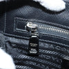 Prada Turn Lock Top Handle Bag Printed Saffiano Leather with Tessuto