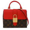 Louis Vuitton Locky Handbag Monogram Canvas with Leather