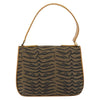 Fendi Vintage Tiger Print Shoulder Bag Canvas
