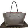 Secondhand Gucci Swing Tote Gray Leather Bags