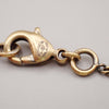 Chanel CC Drop Pendant Necklace Metal with Resin