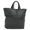 Secondhand Bottega Veneta Shopping Tote Leather with Intrecciato Detail