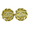 Secondhand Chanel Vintage CC Round Clip-On Earrings