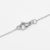 Tiffany & Co. Metro Cross Pendant Necklace 18K White Gold and Diamonds