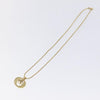 Secondhand Christian Dior Round Logo Pendant Necklace