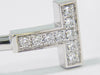 Secondhand Tiffany & Co. T Wire Bracelet 18K White Gold with Diamonds and