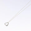 Tiffany & Co. Elsa Peretti Open Heart Pendant Necklace Sterling Silver