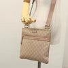Secondhand Gucci Front Zip Flat Messenger Bag GG