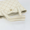 Secondhand Chanel Surpique Tote White Leather Bags