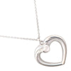 Tiffany & Co. Paloma Picasso Tenderness Heart Pendant Necklace Sterling Silver