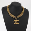 Secondhand Chanel CC Necklace Gold Metal Jewelry