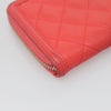 Secondhand Chanel Filigree Zip Around Wallet Quilted Caviar