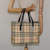 Secondhand Burberry Nova Check Tote canvas check pattern