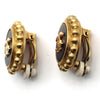 Chanel Vintage Round CC Clip-On Earrings Metal