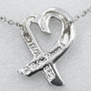 Tiffany & Co. Paloma Picasso Loving Heart Pendant Necklace Silver 925