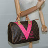Louis Vuitton Speedy Handbag Limited Edition V Monogram Canvas