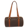 Celine Vintage Macadam Handbag Canvas and Leather