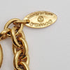 Chanel Vintage CC Round Cut-Out Pendant Necklace Metal