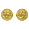 Secondhand Chanel Vintage CC Round Clip-On Earrings