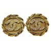 Secondhand Chanel Vintage CC Round Clip-On Earrings
