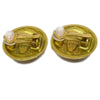 Secondhand Chanel Vintage CC Round Button Clip-On Earrings