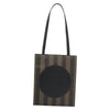Fendi Vintage Logo Stamp Tote Pequin Coated Canvas