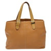 Secondhand Burberry Handle Tote Beige Leather Accessories