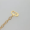 Secondhand Christian Dior CD Pendant Necklace Gold-plated